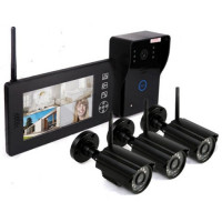 Беспроводной домофон с видеокамерами «Skynet VD-803» (3 камеры)