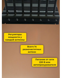 Подавитель сотовых телефонов "Monster 14CH"