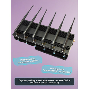Подавитель сотовых телефонов "Спрут" 4G/GPS