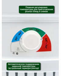 Сушилка для фруктов "Ветерок" (5 поддонов + 2 для пастилы) белая