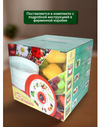Сушилка для фруктов "Ветерок" (5 поддонов + 2 для пастилы) белая