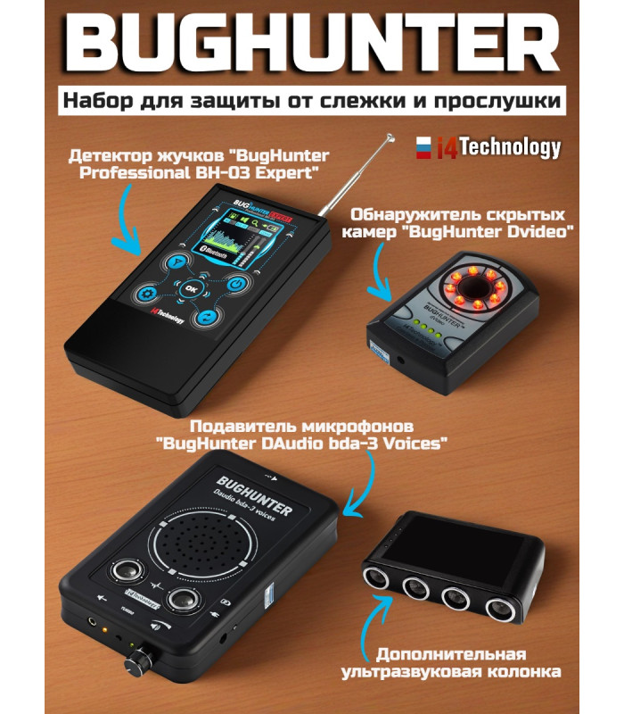 Набор для защиты от слежения и прослушивания "BugHunter"