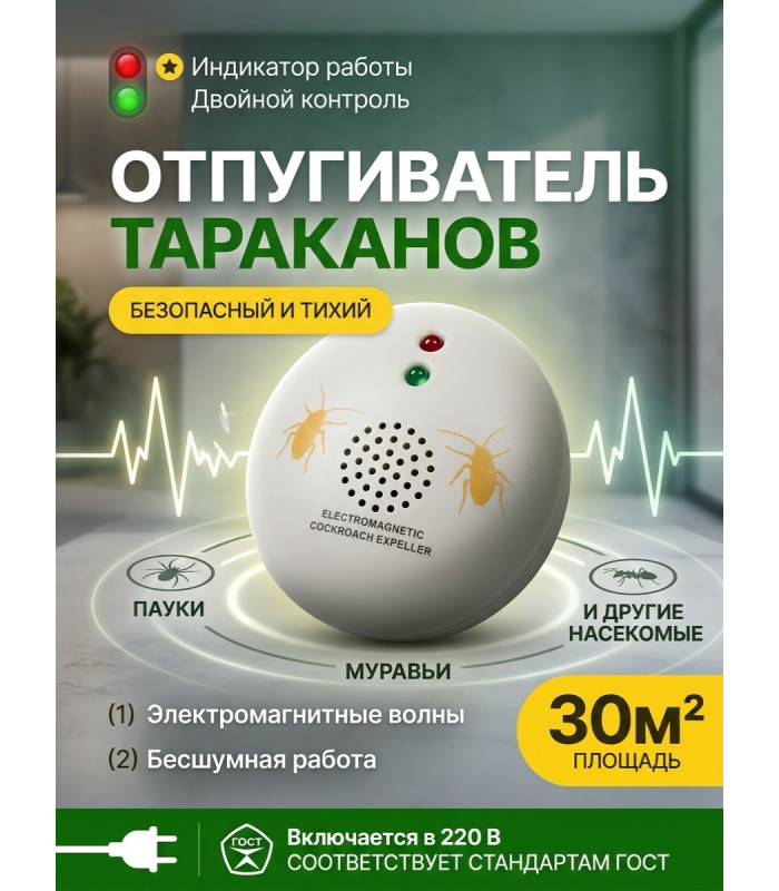 Отпугиватель тараканов ЭкоСнайпер AN-A322