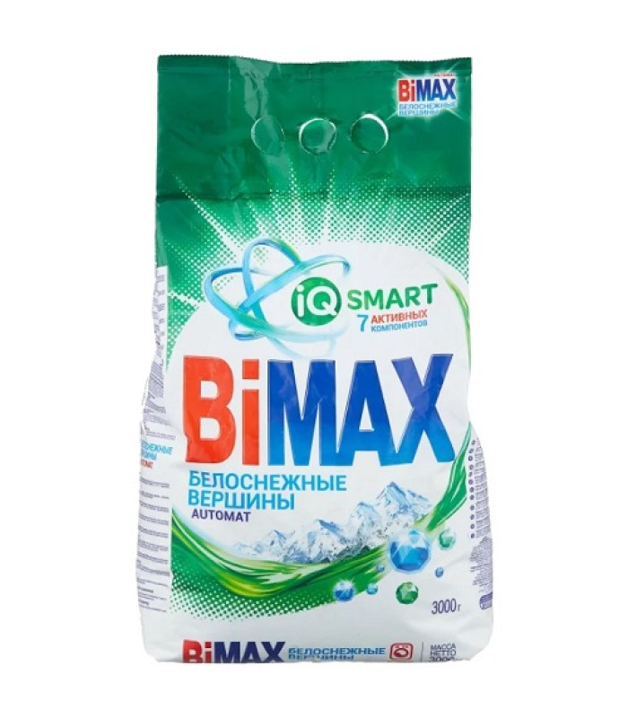 Стиральный порошок BiMax "Белоснежные вершины", 3 кг