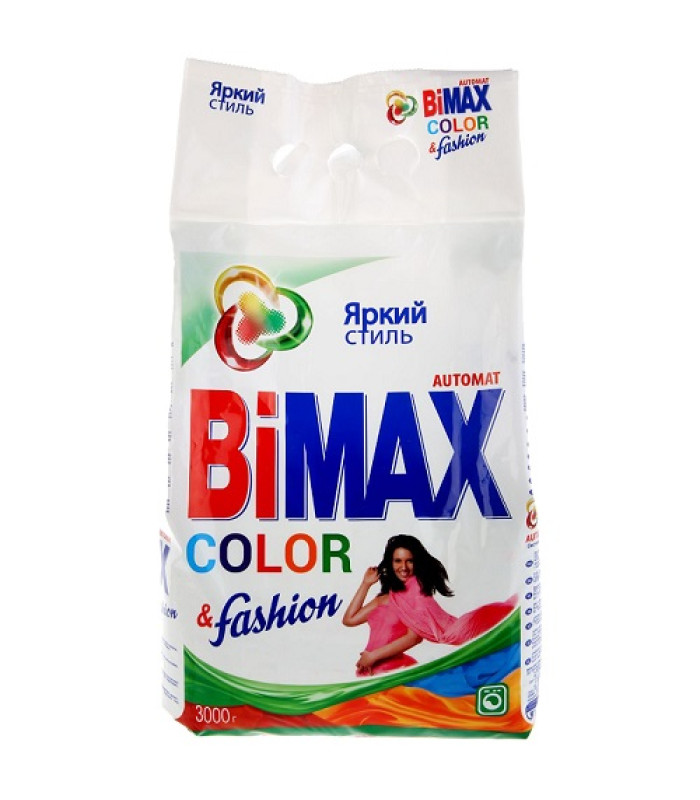 Стиральный порошок BiMax "Color&Fashion", 3 кг