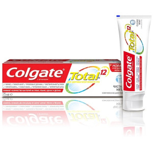 Зубная паста Colgate "Total 12. Чистая Мята", комплексная, 75 мл