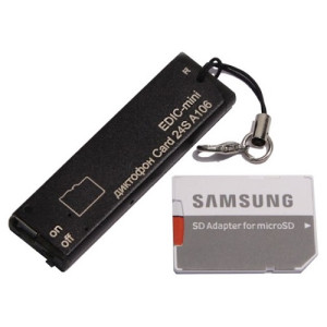 Цифровой диктофон Edic-mini Card24S A106