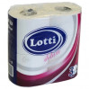 Туалетная бумага LOTTI Deluxe, белая, 3 слоя, 4 рулона