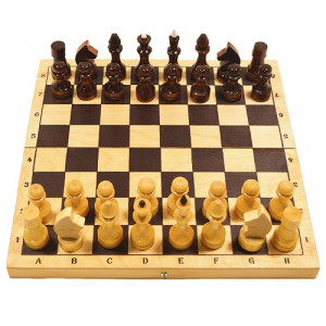 Шахматы обиходные лак (CH403)