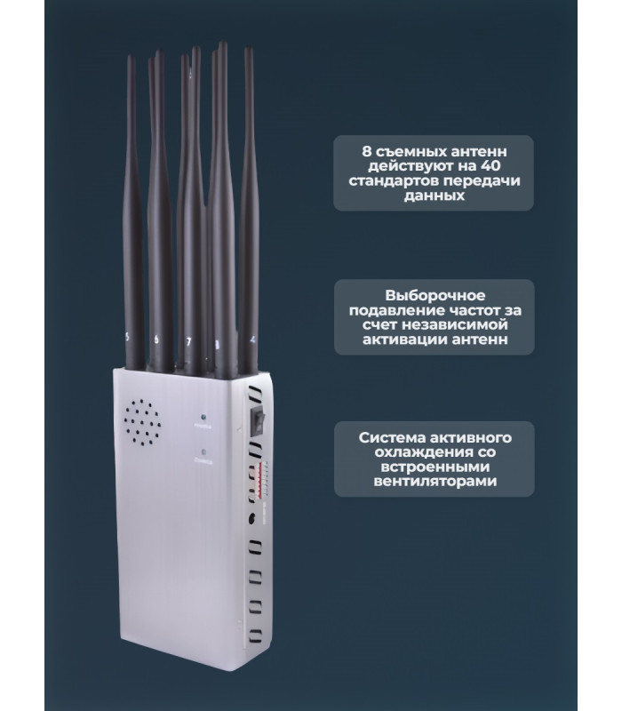 Подавитель сотовых телефонов "Терминатор-20G" (навигация)