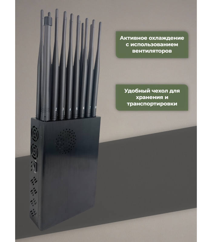 Мультичастотный мобильный подавитель «Терминатор 37-5G (16х12)»
