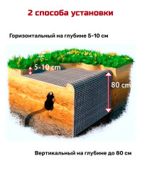 Сетка от кротов Ястреб СК 30 (30 м на 30 см)