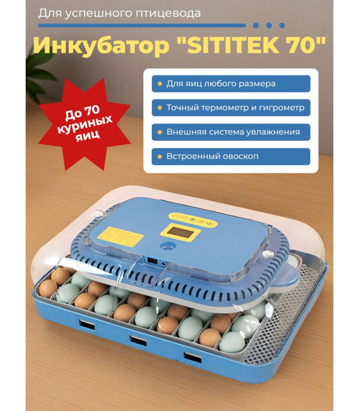 Полностью автоматический инкубатор "SITITEK 70"
