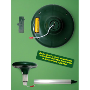 Комплект отпугивателей кротов SITITEK "Гром-Профи LED+" 2 шт.