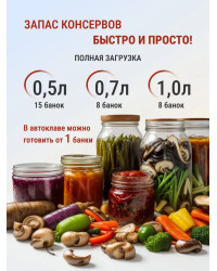 Автоклав Мастерская застолья 2.0 + самогонный аппарат Жара 20л, 2 в 1 (на пару и на воде)