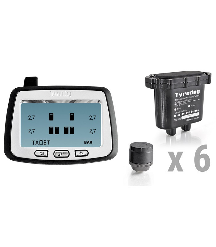 Датчики давления в шинах грузового автомобиля TPMS CRX-1012/W6 (комплект 6 внешних датчиков)
