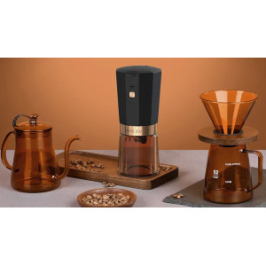 Кофейный набор 3 в 1 Circle Joy Amber Coffee Maker Set (CJ-CF09) (Аккумуляторная кофемолка + посуда для приготовления кофе)