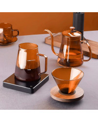 Кофейный набор 3 в 1 Circle Joy Amber Coffee Maker Set (CJ-CF09) (Аккумуляторная кофемолка + посуда для приготовления кофе)
