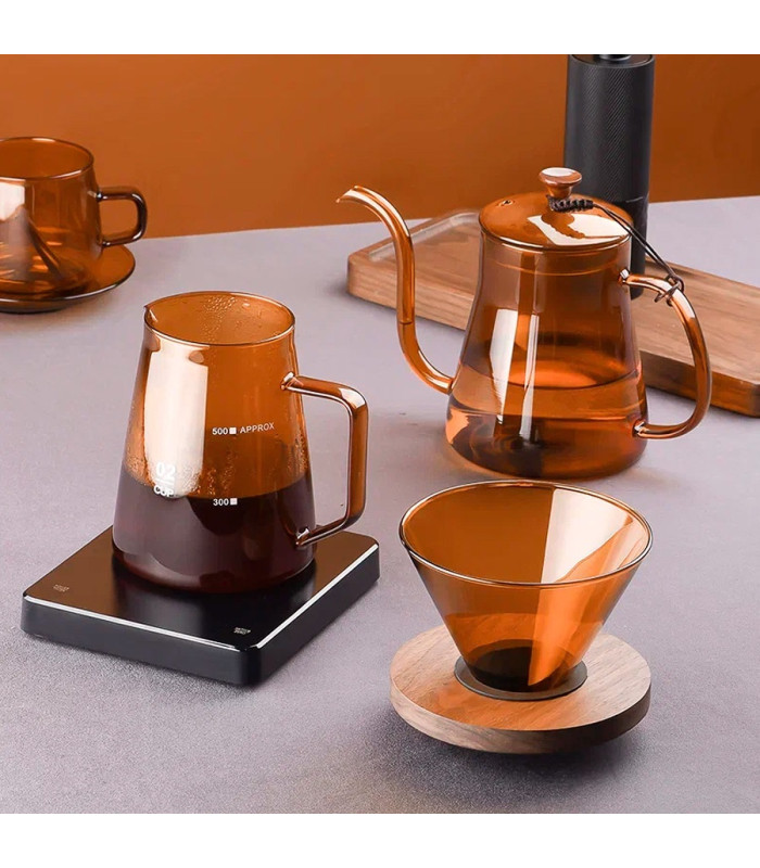 Кофейный набор 3 в 1 Circle Joy Amber Coffee Maker Set (CJ-CF09) (Аккумуляторная кофемолка + посуда для приготовления кофе)