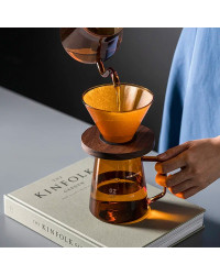 Кофейный набор 3 в 1 Circle Joy Amber Coffee Maker Set (CJ-CF09) (Аккумуляторная кофемолка + посуда для приготовления кофе)