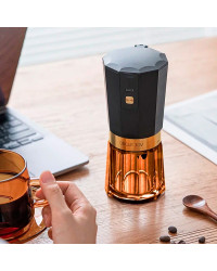 Портативная кофемолка Circle Joy Electric Coffee Grinder (CJ-EG05 Black-Amber RUS)