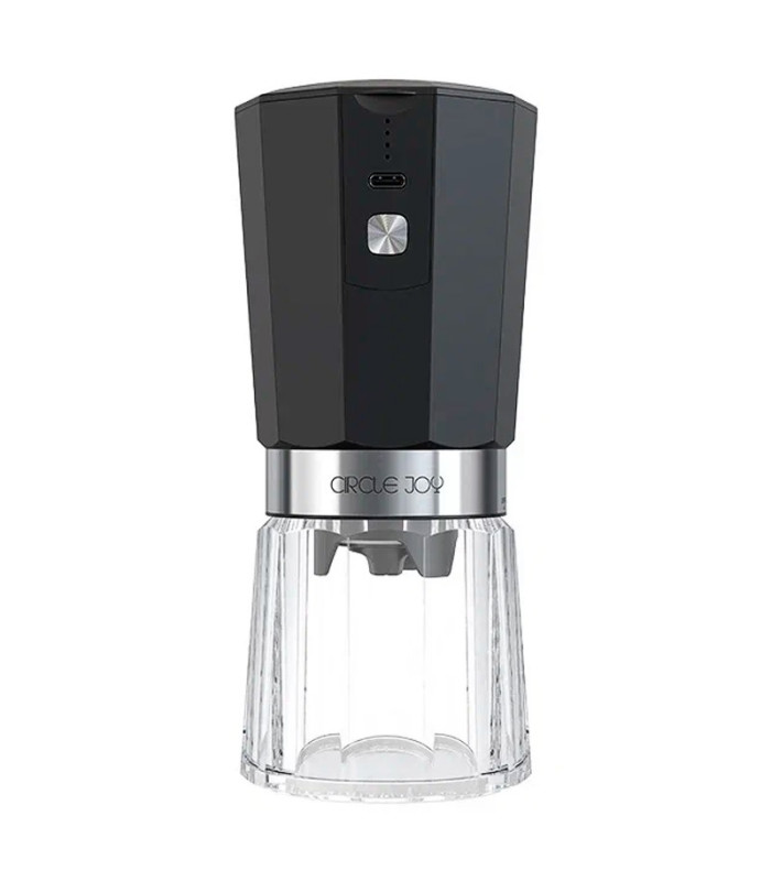 Портативная кофемолка Circle Joy Electric Coffee Grinder (CJ-EG05 Black-Silver RUS)