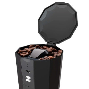 Портативная кофемолка Circle Joy Electric Coffee Grinder (CJ-EG05 Black-Silver RUS)