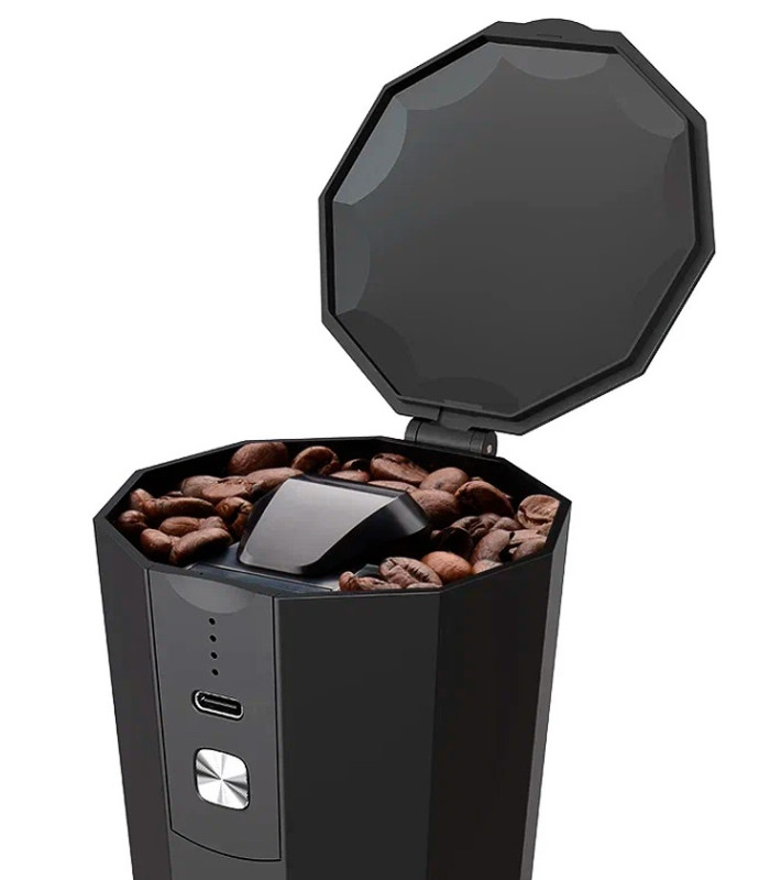 Портативная кофемолка Circle Joy Electric Coffee Grinder (CJ-EG05 Black-Silver RUS)