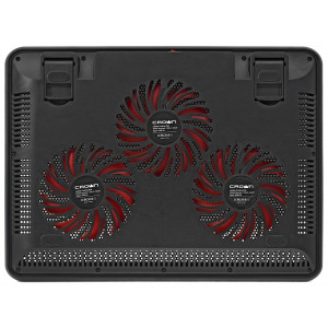 Подставка для ноутбука "CROWN CMLC-1043T RED" охлаждающая, 12"-17"