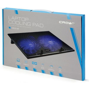 Охлаждающая подставка для ноутбука CROWN CMLS-401 Blue, до 17"