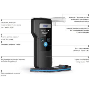 Профессиональный алкотестер Drager Alcotest 6000 с подключением к ПК