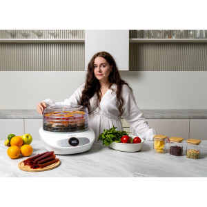 Сушилка для овощей и фруктов GARLYN D-05 (5 поддонов + 1 поддон для пастилы)