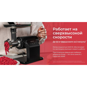 Мясорубка GARLYN MG-5000 (3 в 1: мясорубка + соковыжималка + овощерезка)