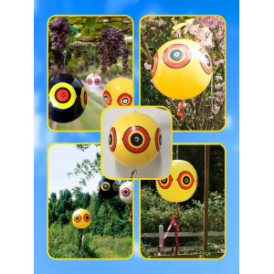 Визуальный отпугиватель птиц «Глаз хищника» с лентами, 40 см