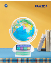 Интерактивный глобус Praktica Stellaris с беспроводной умной ручкой и звёздным небом (26 см)