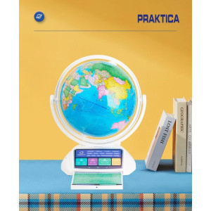 Интерактивный глобус Praktica с беспроводной умной ручкой и звёздным небом (26 см)