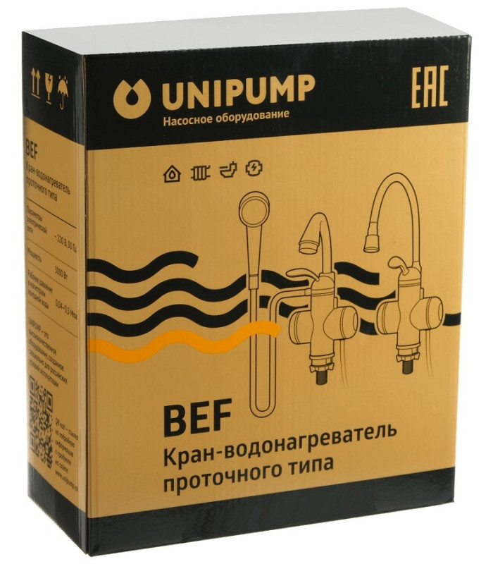 Кран-водонагреватель проточного типа UNIPUMP BEF-001-02