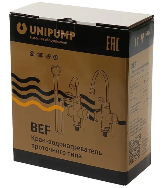 Кран-водонагреватель проточного типа UNIPUMP BEF-001-03 с душем