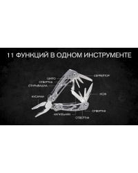Мультитул Ganzo G104S самый компактный (11 в 1)