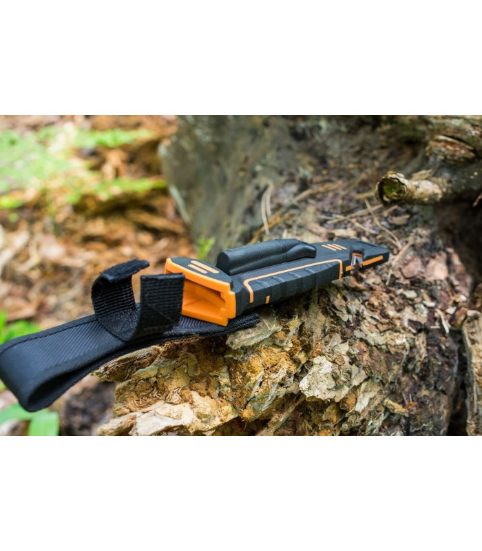 Нож для выживания Ganzo G8012-OR с огнивом и точилкой (оранжевый)