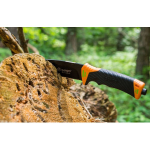 Нож для выживания Ganzo G8012-OR с огнивом и точилкой (оранжевый)