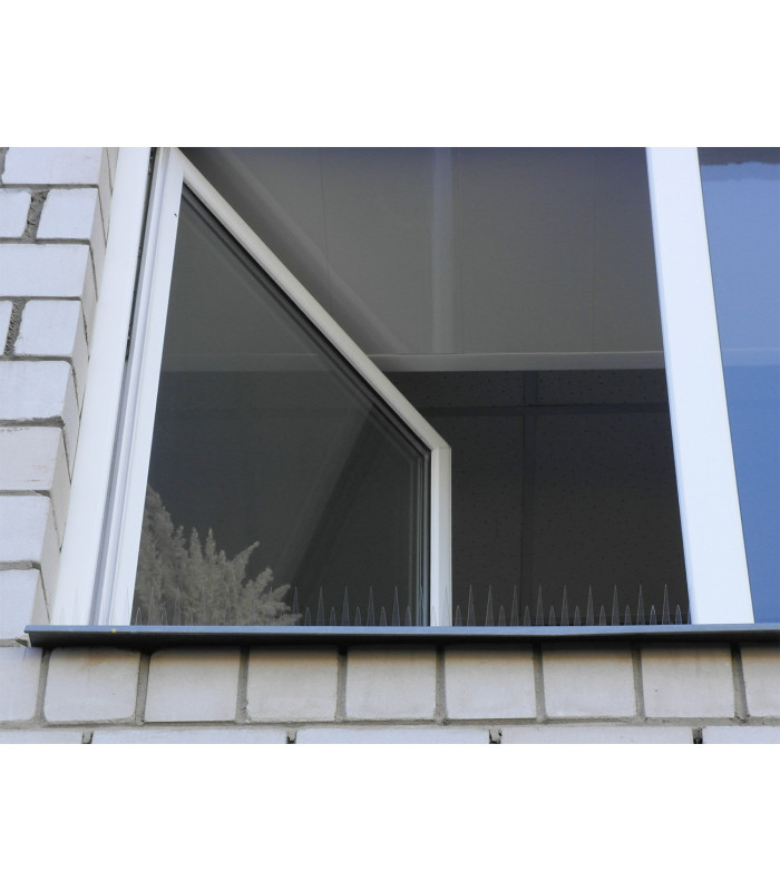 Шипы противоприсадные для отпугивания птиц "SITITEK Барьер 2П" пластиковые (30 см, 34 шипа, 2 ряда)