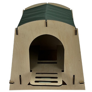 Гнездо для кур-несушек с яйцесборником "SITITEK Наседка" (зеленый)