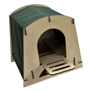 Гнездо для кур-несушек с яйцесборником "SITITEK Наседка" (зеленый)