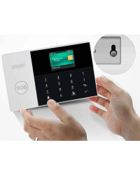Беспроводная GSM/Wi-Fi сигнализация TUYA "SmartСтраж ШЕРИФ-GSM" для дачи и квартиры (2 канала оповещения, RFID-брелки, аккумулятор, проводные зоны)