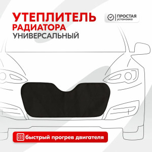 Утеплитель радиатора SKYWAY Универсальный, 70х28 см (оксфорд, поролон)