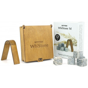Камни для виски "WhiStone M" (набор из 12 камней со щипцами)
