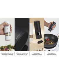 Мельница электрическая для специй Xiaomi HuoHou Electric Pepper Grinder (питание от батареек) белая