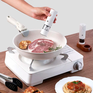 Набор мини-мельниц для специй Xiaomi HuoHou Electric Mini Grinder Rechargable HU0278 RUS с аккумулятором и деревянной подставкой