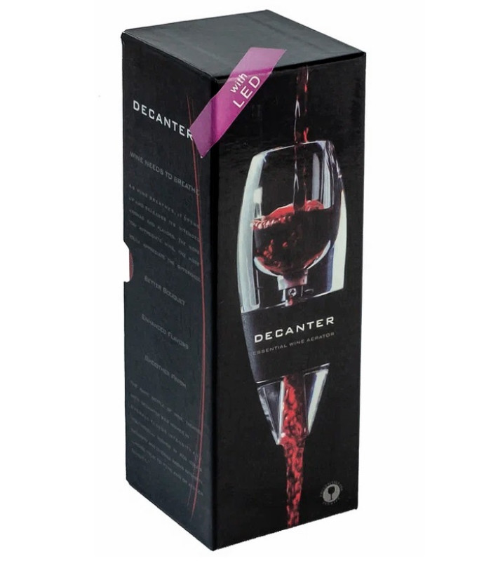 Аэратор для вина Kitchen Joy Wine Aerator KJ-VT01L Black с подставкой и светодиодной подcветкой